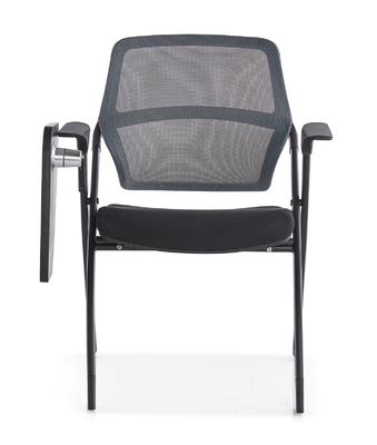 Chaise d'entraînement pliante noire Chaise de bureau avec accoudoirs de style moderne