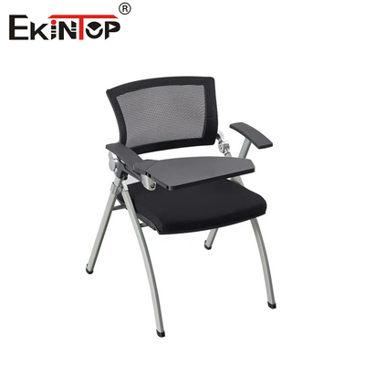 Chaise de bureau pliable métallique noire de style moderne