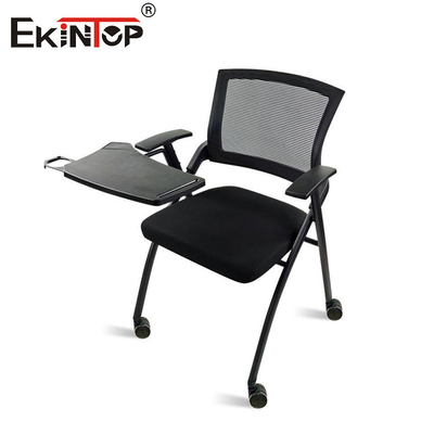 Chaise d'entraînement de style moderne avec roues respirante en treillis dossier pliable