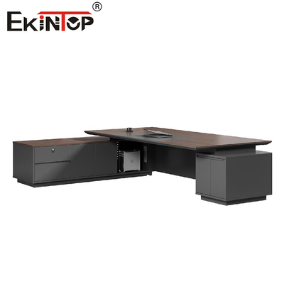 Design de bureau en bois moderne pour le PDG