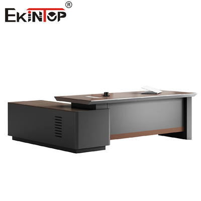 Bureau de bureau en bois dans le style industriel Bureau d'ordinateur