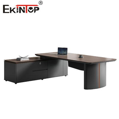 Bureau de bureau exécutif de haute qualité dans le style des affaires avec armoire latérale