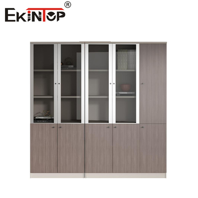 Armoire à dossiers larges avec fenêtres en verre de grande capacité