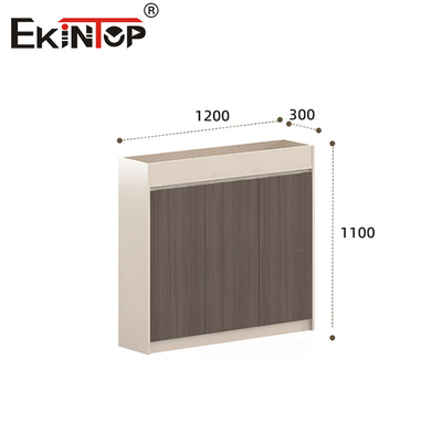 Armoire à feuilles en bois de style rustique avec espace de rangement pour le bureau