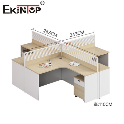 Design de meubles de bureau modernes Partitions en bois Bureau Cubicle Table de travail