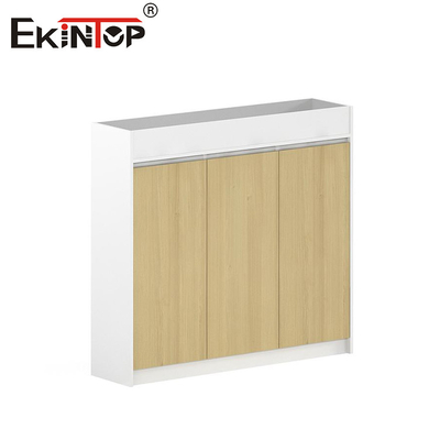 Armoire à fichiers en bois sans poignée de haute qualité de couleur noyer