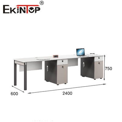 Station de travail de bureau modulaire de style contemporain avec écrans de confidentialité
