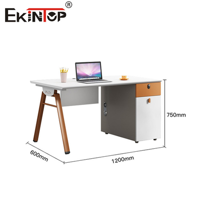 Bureau de bureau de style moderne avec armoire de rangement Station de travail personnalisable