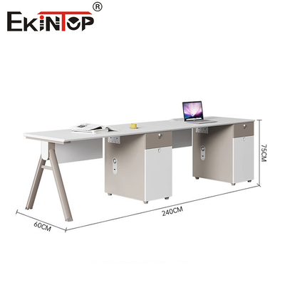 Espace de travail en commun blanc moderne Meubles de bureau Table de bureau de bureau