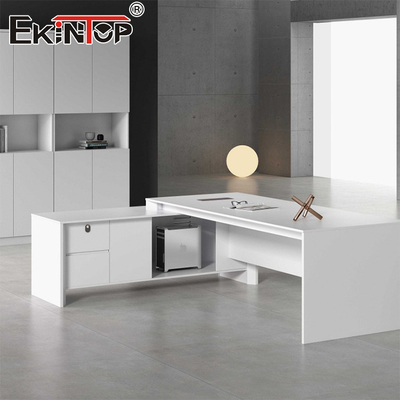 Table de bureau personnalisable en bois Meubles de bureau usine style moderne