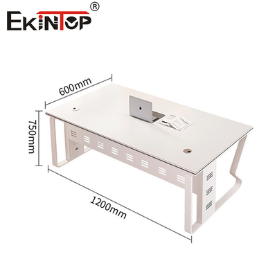 Design moderne Bureau de bureau blanc en gros Bureau d'ordinateur en bois massif