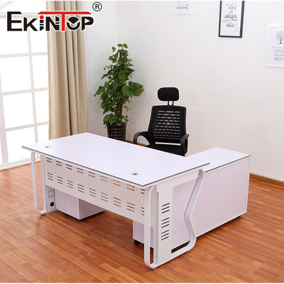 Bureau commercial personnalisable avec des matériaux en bois pour le bureau à domicile