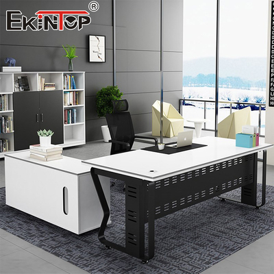 Bureau de bureau moderne bureau en forme de L bureau de coin en bois personnalisable
