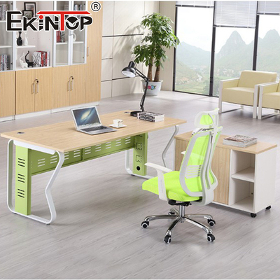 Bureau de bureau de la direction de Walnut, bureau de coin en bois, style moderne