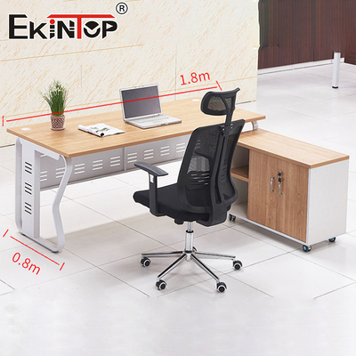 Tableau de bureau en gros Tableau en bois Cadre métallique Tableau d'angle en bois