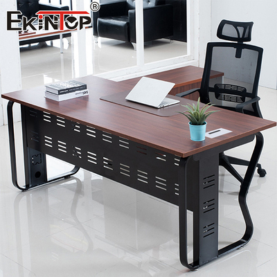 Bureau Bureau d'ordinateur Bureau d'angle en bois Bureau d'employé de style industriel
