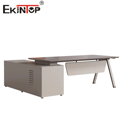 Tableau de bureau de style industriel cadre métallique Bureau Bureau de bureau de gestion Tableau de bureau bois d'acacia Bureau