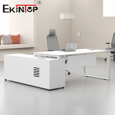 Bureau de bureau de style minimaliste blanc Tout bureau moderne pour le bureau à domicile