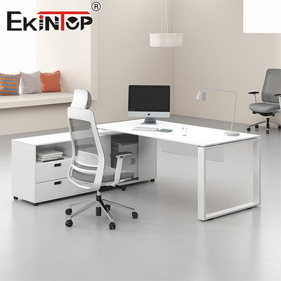 Bureau de bureau de style minimaliste blanc Tout bureau moderne pour le bureau à domicile