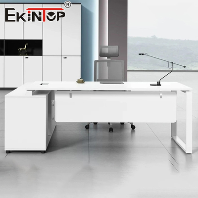Bureau en bois blanc de style commercial Bureau de réunion Table de réunion tout bureau moderne
