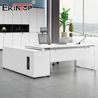 Bureau en bois blanc de style commercial Bureau de réunion Table de réunion tout bureau moderne
