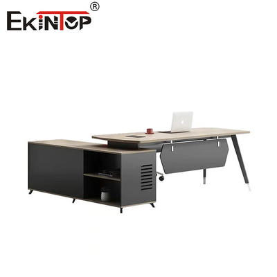 Bureau de bureau moderne Bureau d'ordinateur Bureau de bureau de bois Bureau exécutif avec surface papier finie