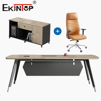 Chaise de bureau de haute qualité personnalisée de style commercial Bureau exécutif avec tiroirs