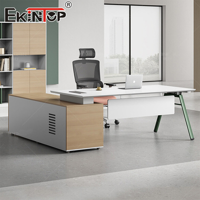 Bureau exécutif de design moderne Bureau de meubles d'usine Bureau exécutif avec tiroirs