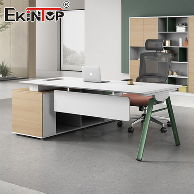 Bureau exécutif de design moderne Bureau de meubles d'usine Bureau exécutif avec tiroirs