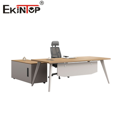 Bureau de bureau moderne en forme de L Design style contemporain Bureau sur mesure