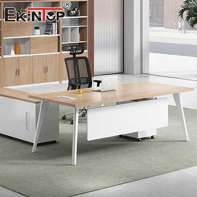 Bureau personnalisé Table en bois en forme de L Bureau moderne Meubles de bureau modulaires