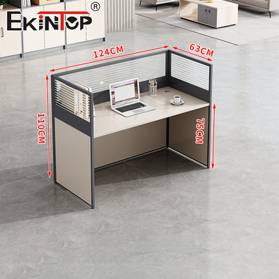 Bureau en bois avec cloison Petite table de bureau pour les employés