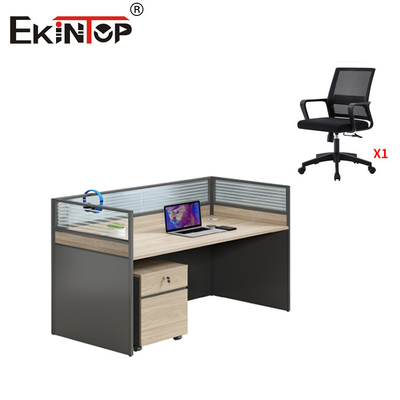 Bureau en bois avec cloison Petite table de bureau pour les employés