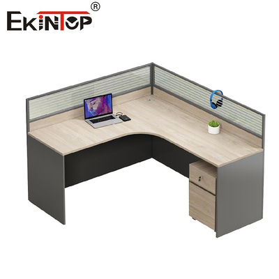 Meubles de bureau modernes en bois massif Bureau en forme de L Petite table de bureau