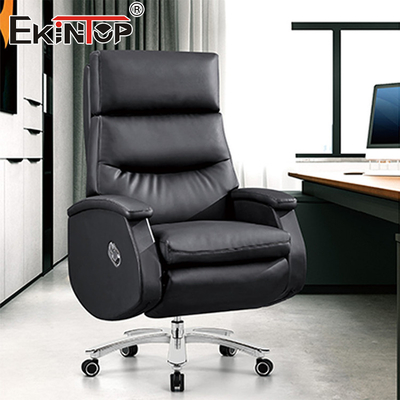 Chaise en cuir pivotante Ergonomie Meubles de bureau