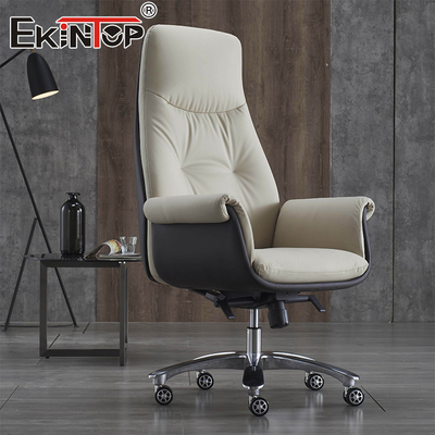 Chaise d'exécutif en cuir de haute qualité Chaise de bureau commerciale de style moderne