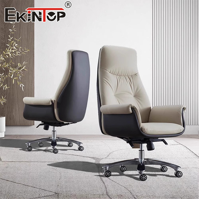 Chaise de sommeil en cuir ergonomie haute dos en PU