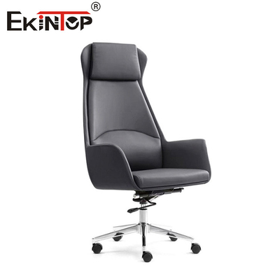 Chaise en cuir, chaise d'ordinateur, chaise de bureau
