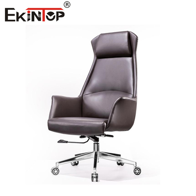 Chaise en cuir, chaise d'ordinateur, chaise de bureau