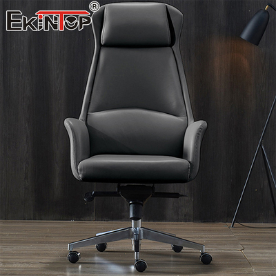 Chaise de bureau moderne en cuir ergonomie chaises de bureau commerciales