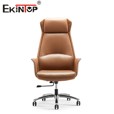 Chaise en cuir en PU blanc de style moderne Chaises de bureau commerciales