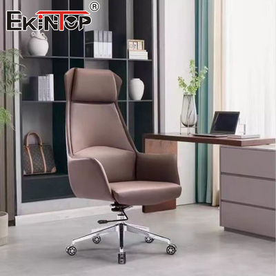 Chaise de bureau en cuir sur mesure Meubles ergonomie Chaise de rédaction