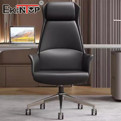 Chaise de bureau en cuir sur mesure Meubles ergonomie Chaise de rédaction