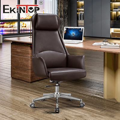 Chaise de bureau en cuir en PU de haute qualité reclinable pivotante chaise de dessin ergonomique