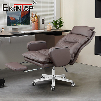 Chaise de bureau personnalisée en cuir Boss Style classique Chaise de bureau à domicile