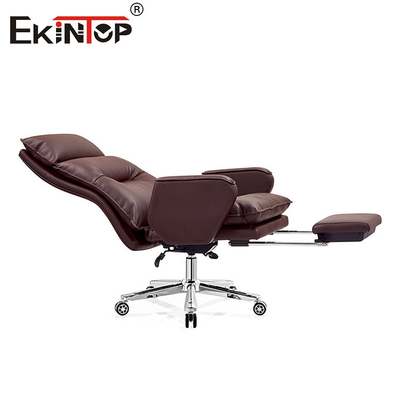 Chaise de bureau en gros de l'usine Matériau en cuir de style moderne Chaise de bureau de bureau à domicile