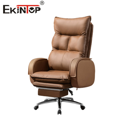 Meubles de bureau Chaise en cuir avec hauteur réglable Chaise de bureau personnalisée
