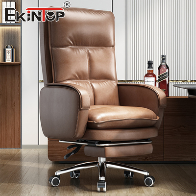 Meubles de bureau Chaise en cuir avec hauteur réglable Chaise de bureau personnalisée