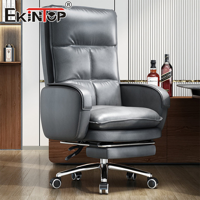 Chaise en cuir à dos élevé de style moderne Design ergonomique Chaise de bureau de bureau