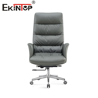 Chaise de bureau en cuir exécutif ergonomie moderne